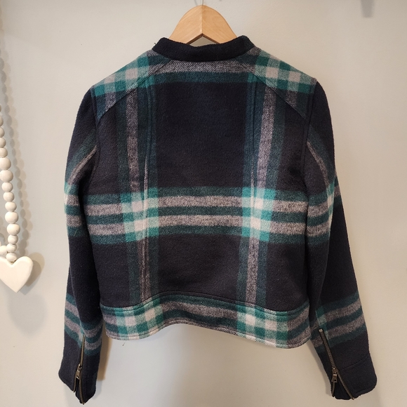 GAP Cropped Plaid Jacket - Picture 5 of 9